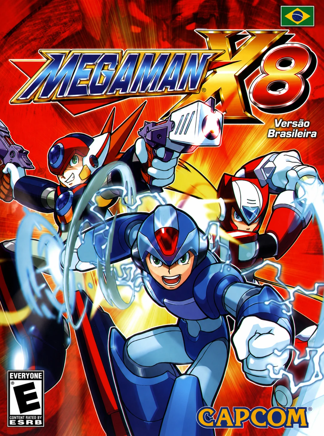 Capa de Mega Man X8 — Versão Brasileira