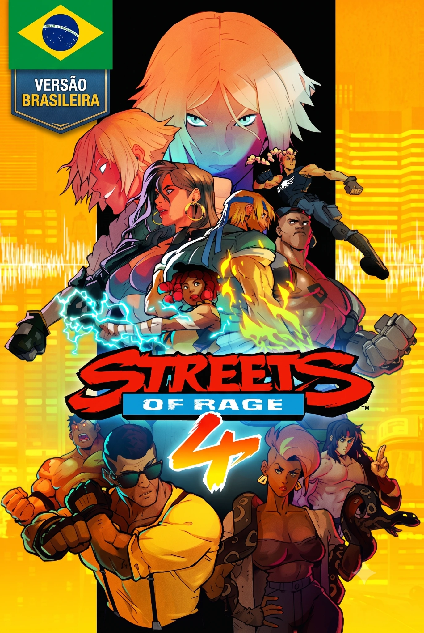 Capa de Streets of Rage 4 — Versão Brasileira